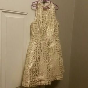 Juicy Couture cream and gold girls dress